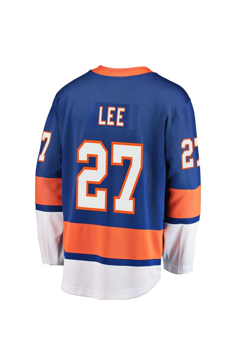 FANATICS Men's Fanatics Branded Anders Lee Royal New York Islanders Home Premier Breakaway Player Jersey, Alternate, color,