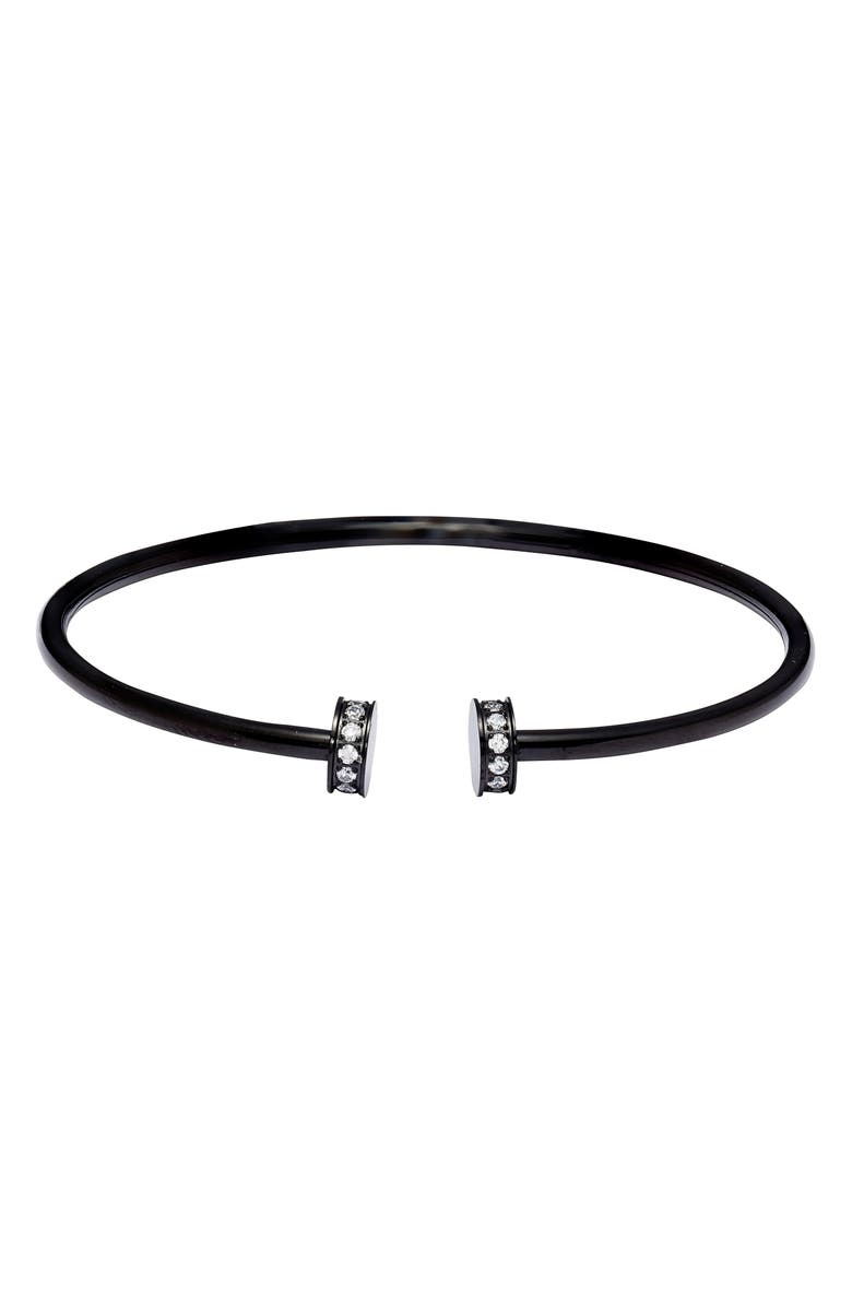 Knotty Skinny Crystal Cap Cuff, Main, color,