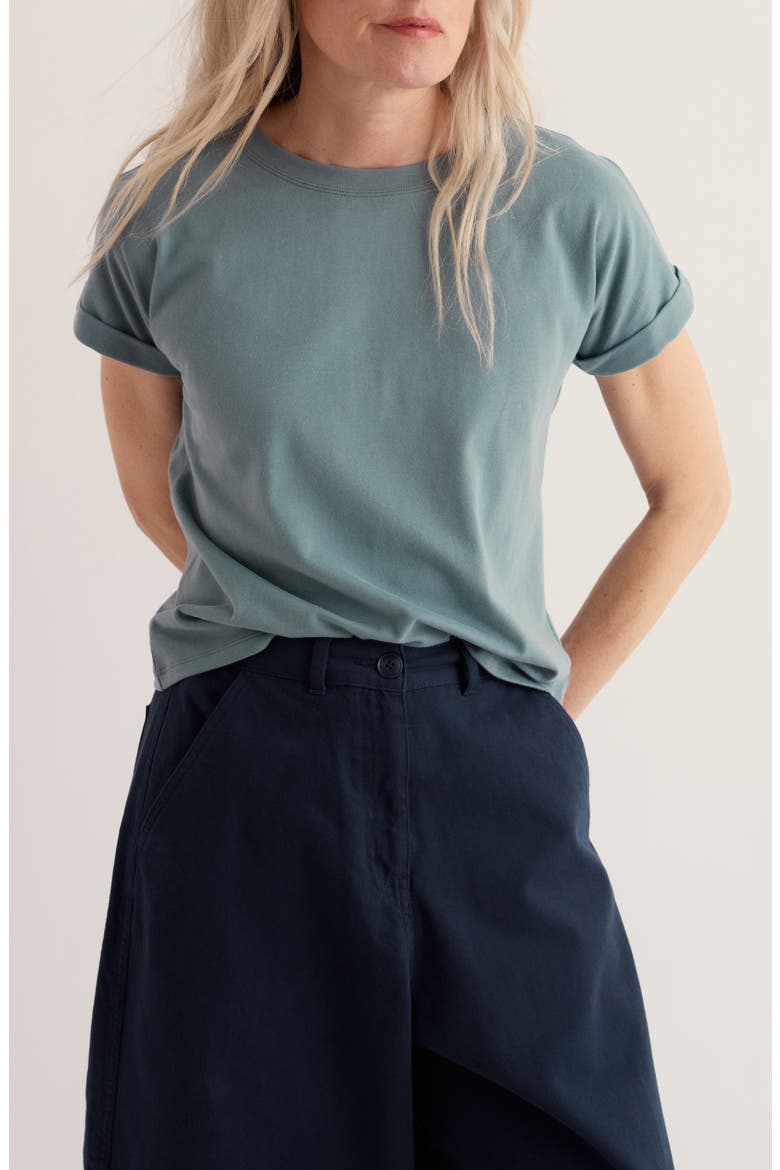 Porthzennor Organic Cotton T-Shirt, Main, color, LICHEN