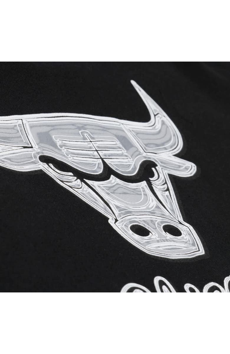Mitchell & Ness Men's Mitchell & Ness Black Chicago Bulls Chrome Hoodie, Alternate, color, Black