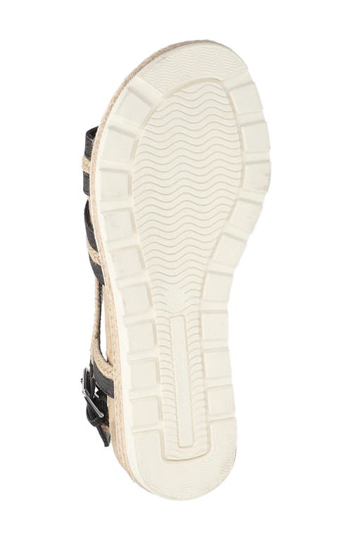 EASY STREET EASY STREET MEL ESPADRILLE SLINGBACK PLATFORM WEDGE SANDAL 