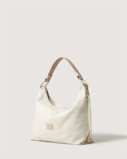 Graf & Lantz Graf Lantz Hana Canvas Hobo Bag In Natural