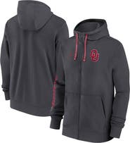 Jordan Brand Men's Jordan Brand Anthracite Oklahoma Sooners 2024 Sideline Full-Zip Hoodie