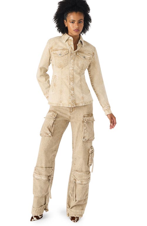 Steve Madden Parc Denim Jacket In Brown