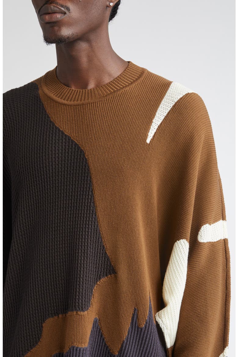 Agate Wool Sweater, Alternate, color, BROWN