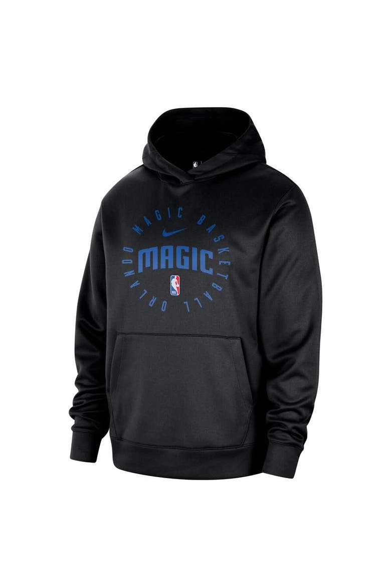Men's Nike Black Orlando Magic 2024/25 Spotlight On-Court Practice Performance Pullover Hoodie, Alternate, color, Black