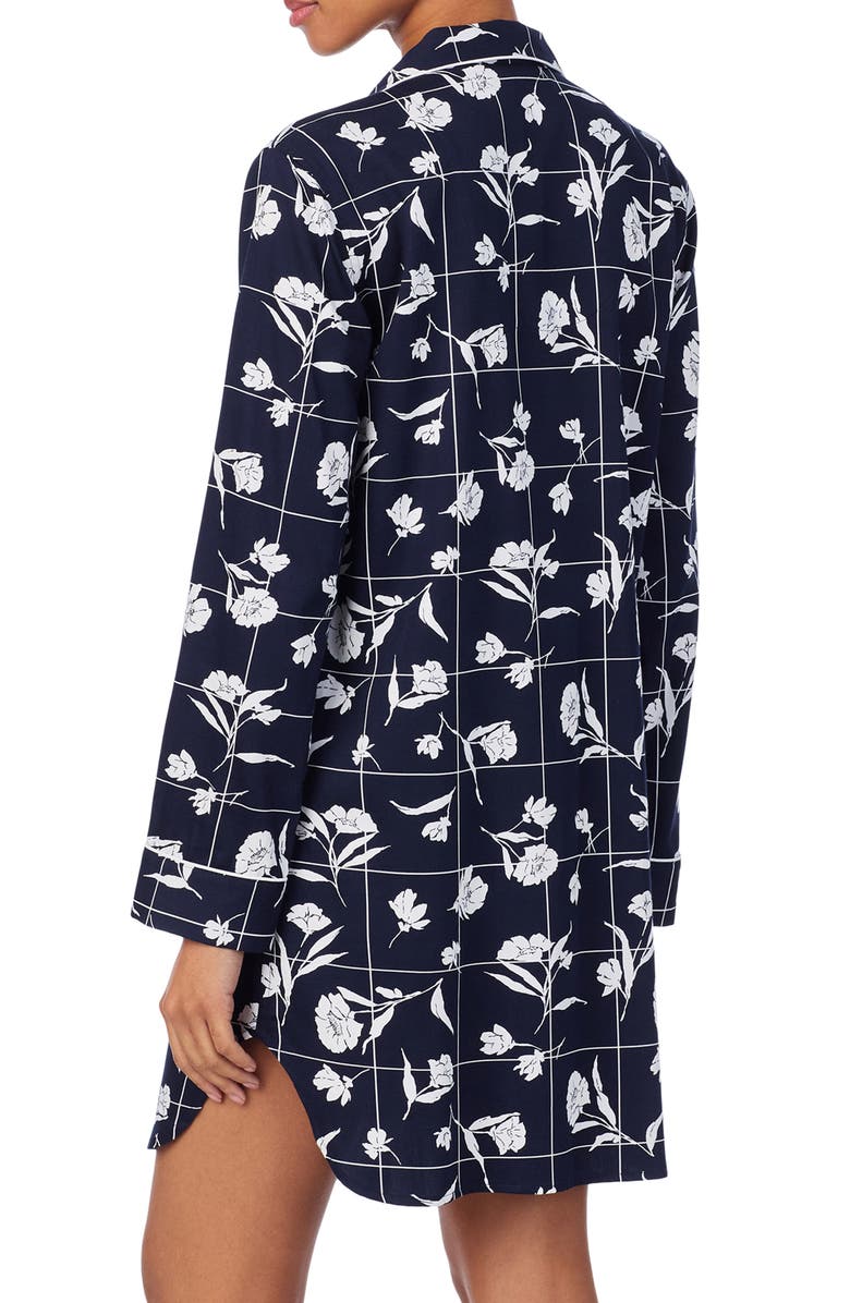 Lauren Ralph Lauren Print Cotton Blend Sleep Shirt, Alternate, color, 