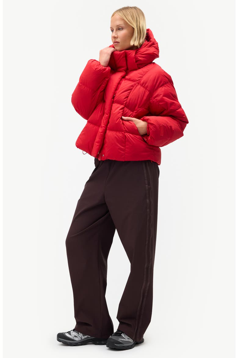 Louise Down Puffer Jacket, Alternate, color, ROUGE