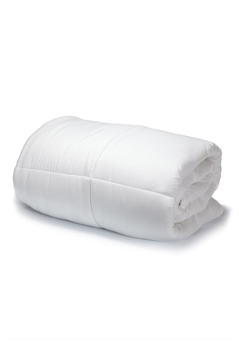 650 Fill Power Down 300 Thread Count Comforter, Main, color, WHITE