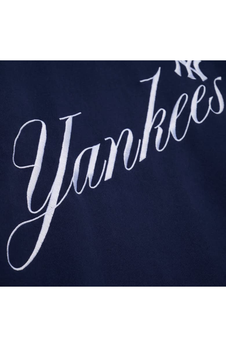 Mitchell & Ness Women's Mitchell & Ness  Navy New York Yankees Script Sweatshirt, Alternate, color, Navy