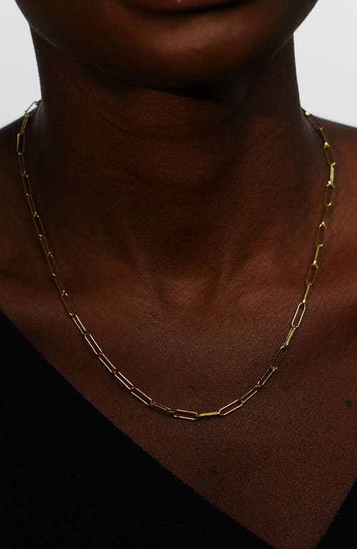 Gwen Beloti Layla Link Chain Necklace In Gold