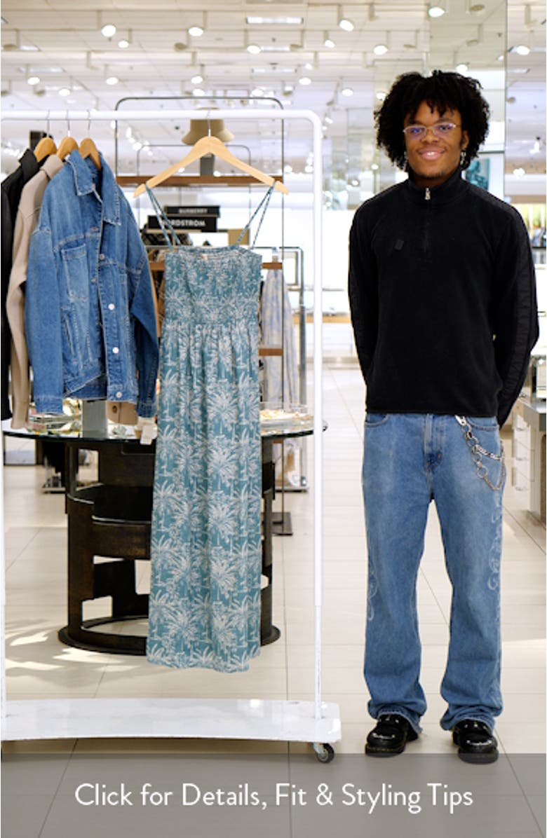 Sunrise Smocked Linen Sundress, sales video thumbnail