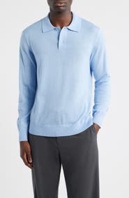NN07 Serge 6584 Long Sleeve Wool Blend Polo Sweater