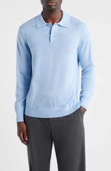 Serge 6584 Long Sleeve Wool Blend Polo Sweater