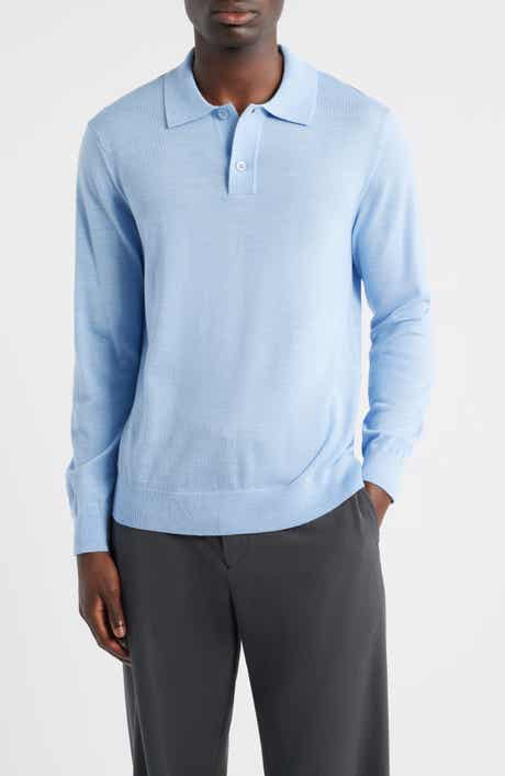 NN07 Serge 6584 Long Sleeve Wool Blend Polo Sweater