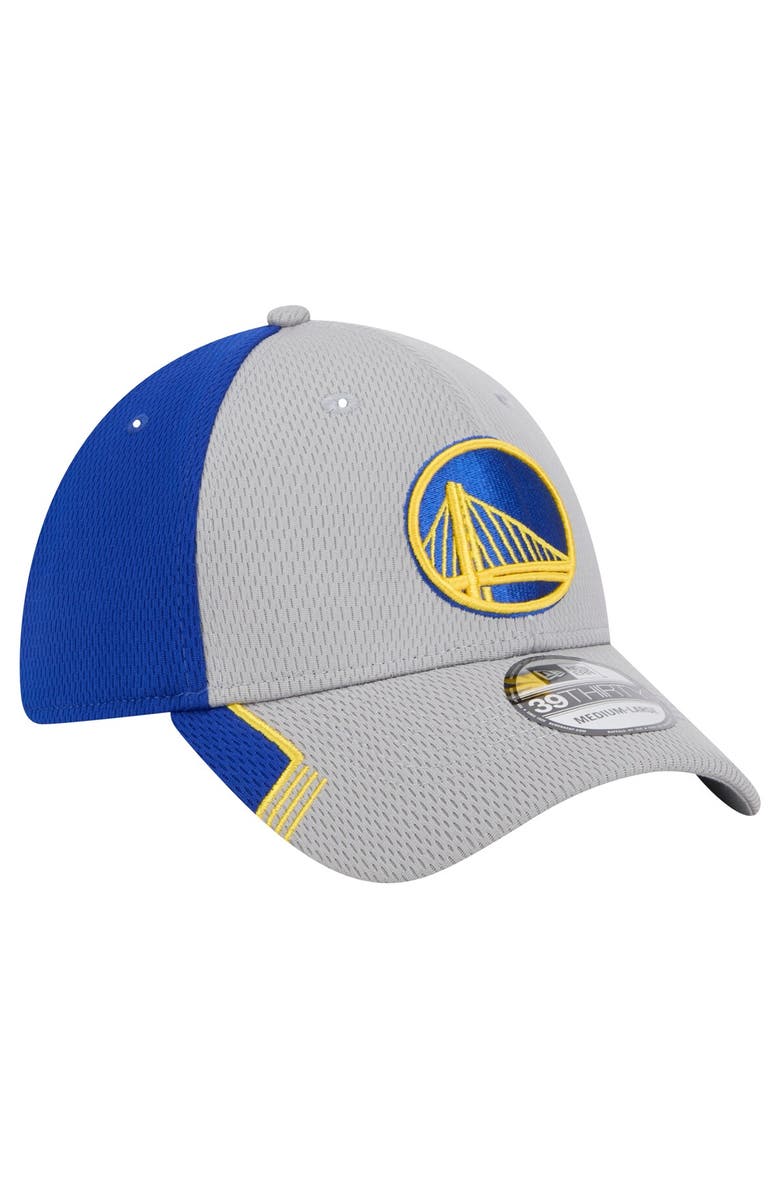New Era Men's New Era Gray/Royal Golden State Warriors Active Trim 39THIRTY Flex Hat, Alternate, color, 