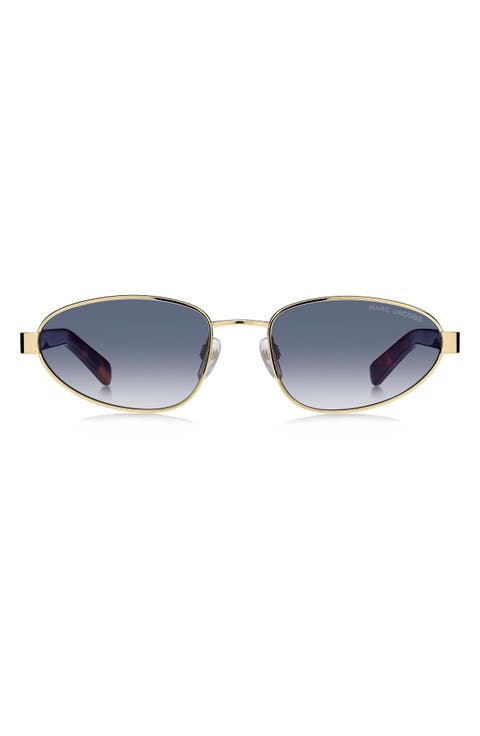 56mm Oval Sunglasses