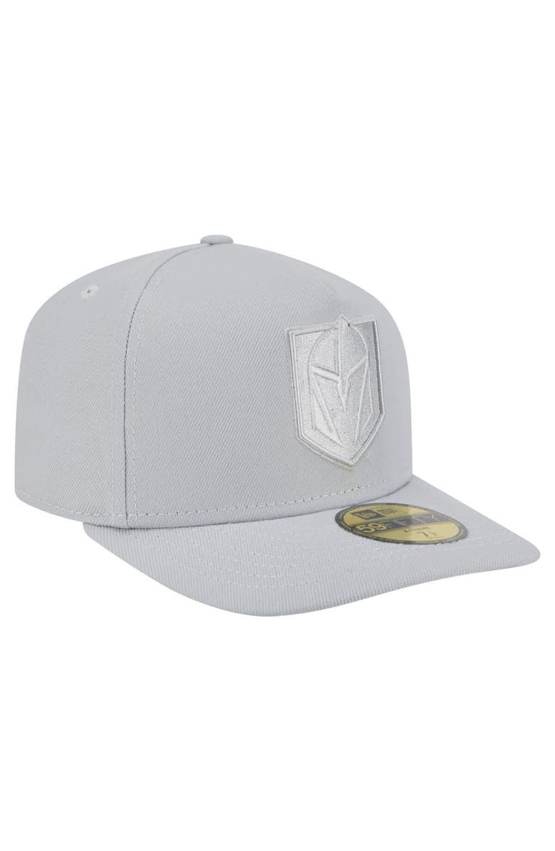 New Era Men's New Era Gray Vegas Golden Knights Color Pack A-Frame 59FIFTY Fitted Hat, Alternate, color, 