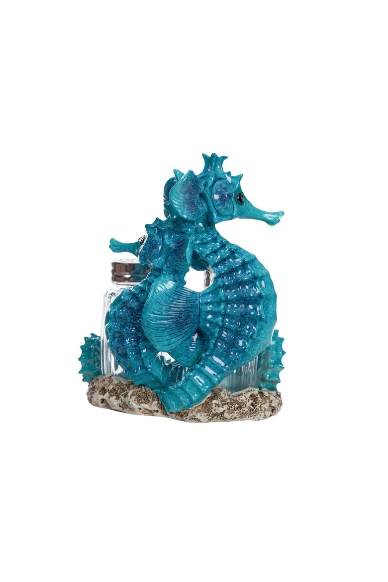 Seahorse Salt & Pepper Shaker Set, Alternate, color, Blue