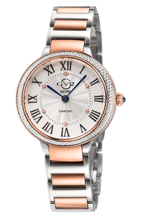 Rome Brillante Diamond Bracelet Watch, 36mm