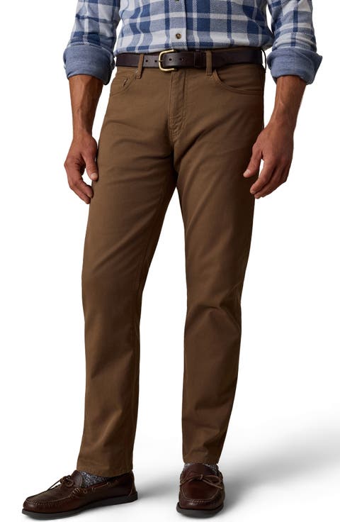 Reserve Classic Fit Stretch Cotton Twill 5-Pocket Pants