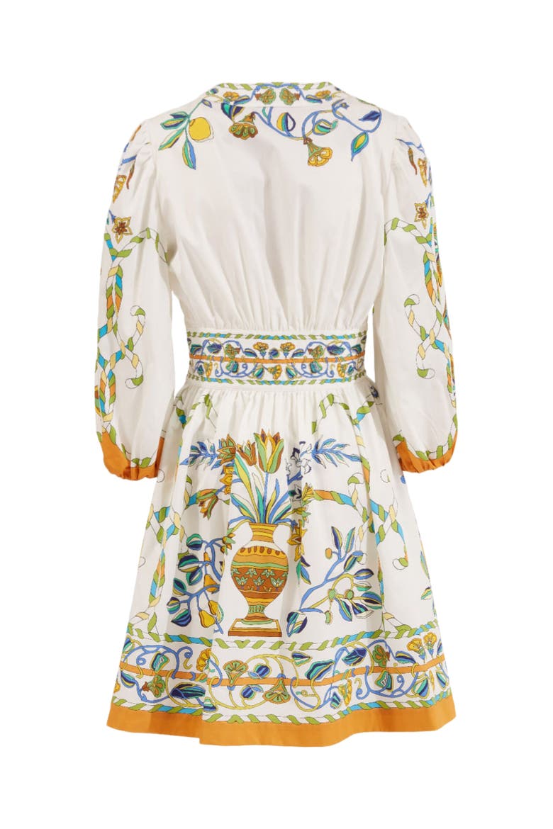 Margherita Dress, Alternate, color, Borboni Placée White
