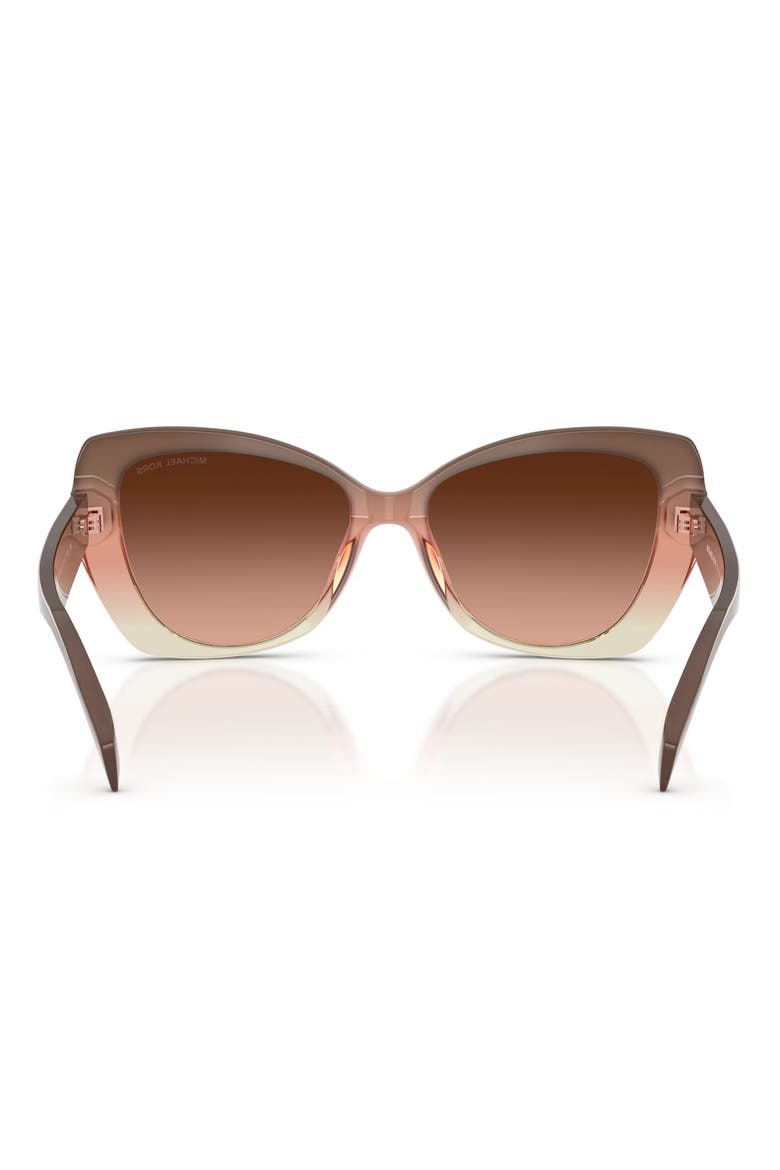 Atlanta 55mm Gradient Butterfly Sunglasses, Alternate, color, SOFT PINK GRADIENT / SOFT PINK