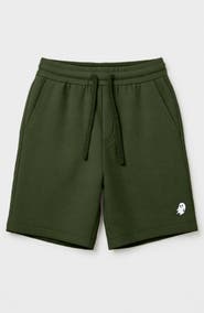 Dalix Mens Ghost Relaxed Fleece Sweat Elastic Shorts