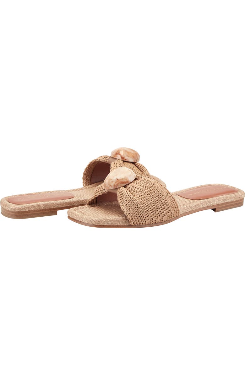 Marc Fisher LTD Nalena Slide Sandal, Alternate, color, Medium Natural