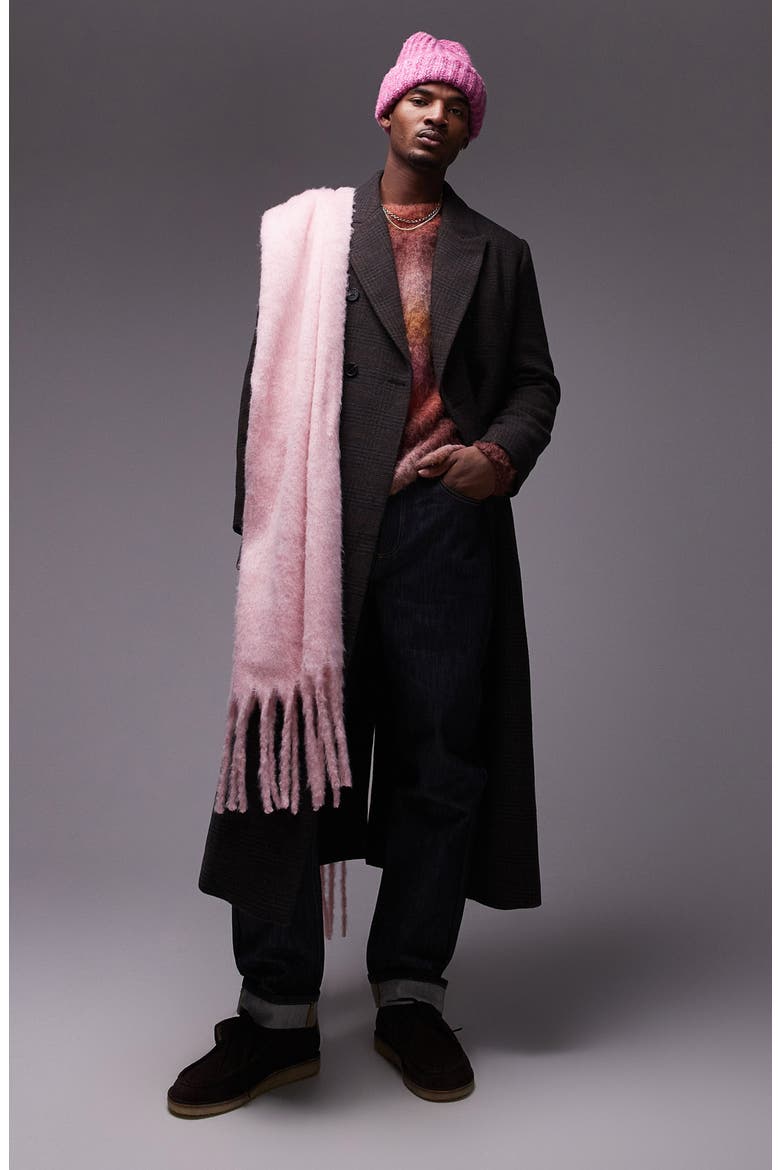 Ombré Stripe Relaxed Fit Sweater, Alternate, color, PINK