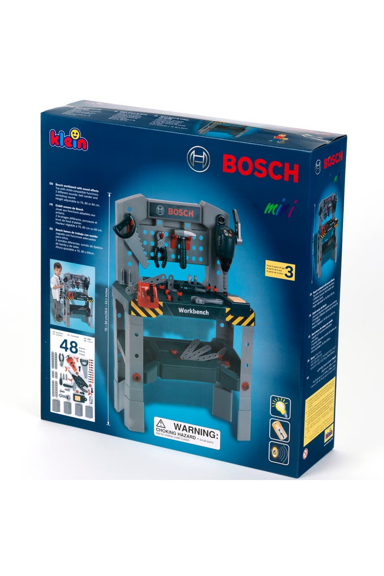 Adjustable Height Pretend Play Workbench 48 Pcs Tool Playset, Ages 3+, Alternate, color, Multicolored