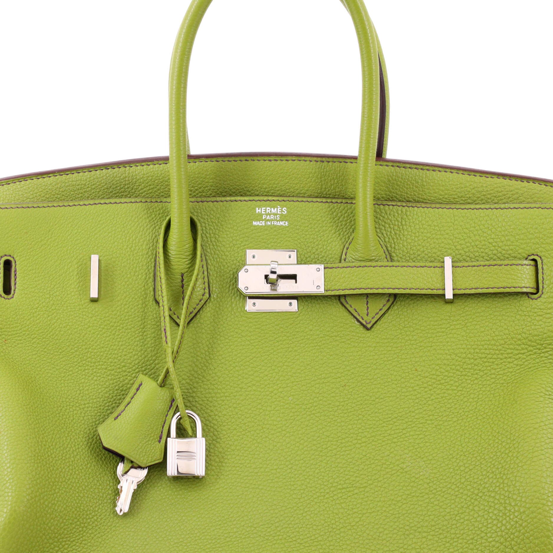 Pre-Owned Hermes Birkin Handbag Verso Togo with Palladium Hardware 35, Alternate, color, 