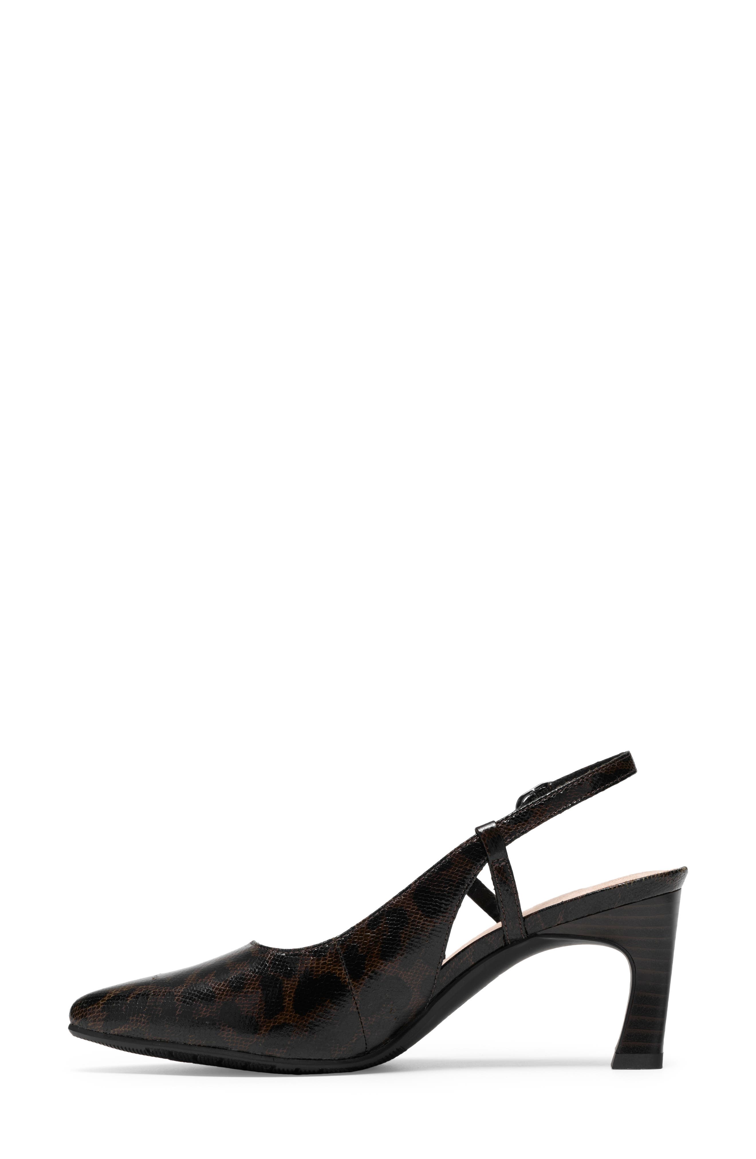 Tammitha Pointed Toe Slingback Pump, Alternate, color, LEOPARD PRINT COMBO