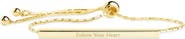 Sterling Forever 14K Gold Plated Inspirational Bar Slider Bracelet - Beautiful Mess