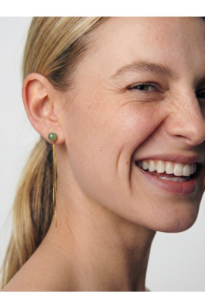 Sia Jade Drop Earrings, Alternate, color, Light green