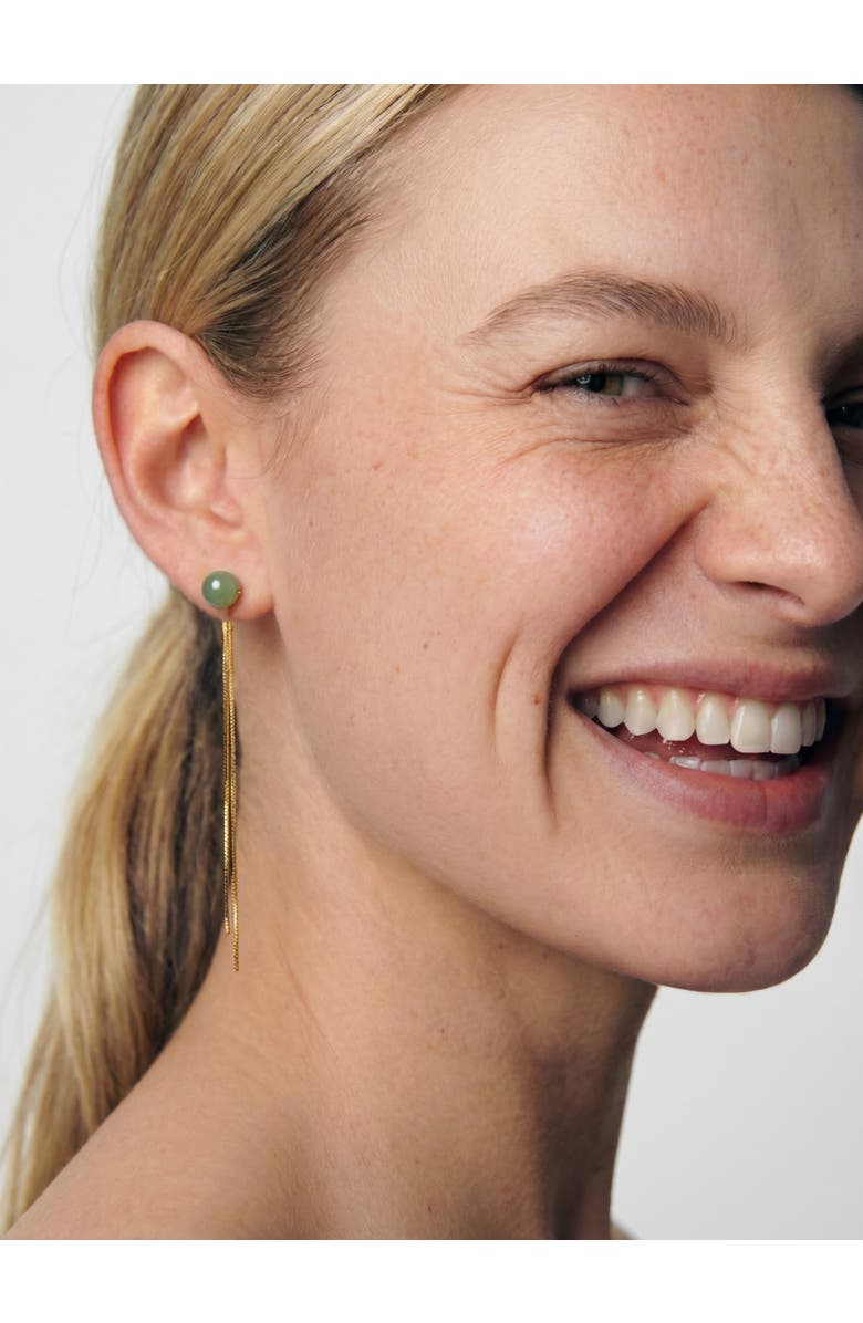 seree Sia Jade drop earrings, Alternate, color, Light Green