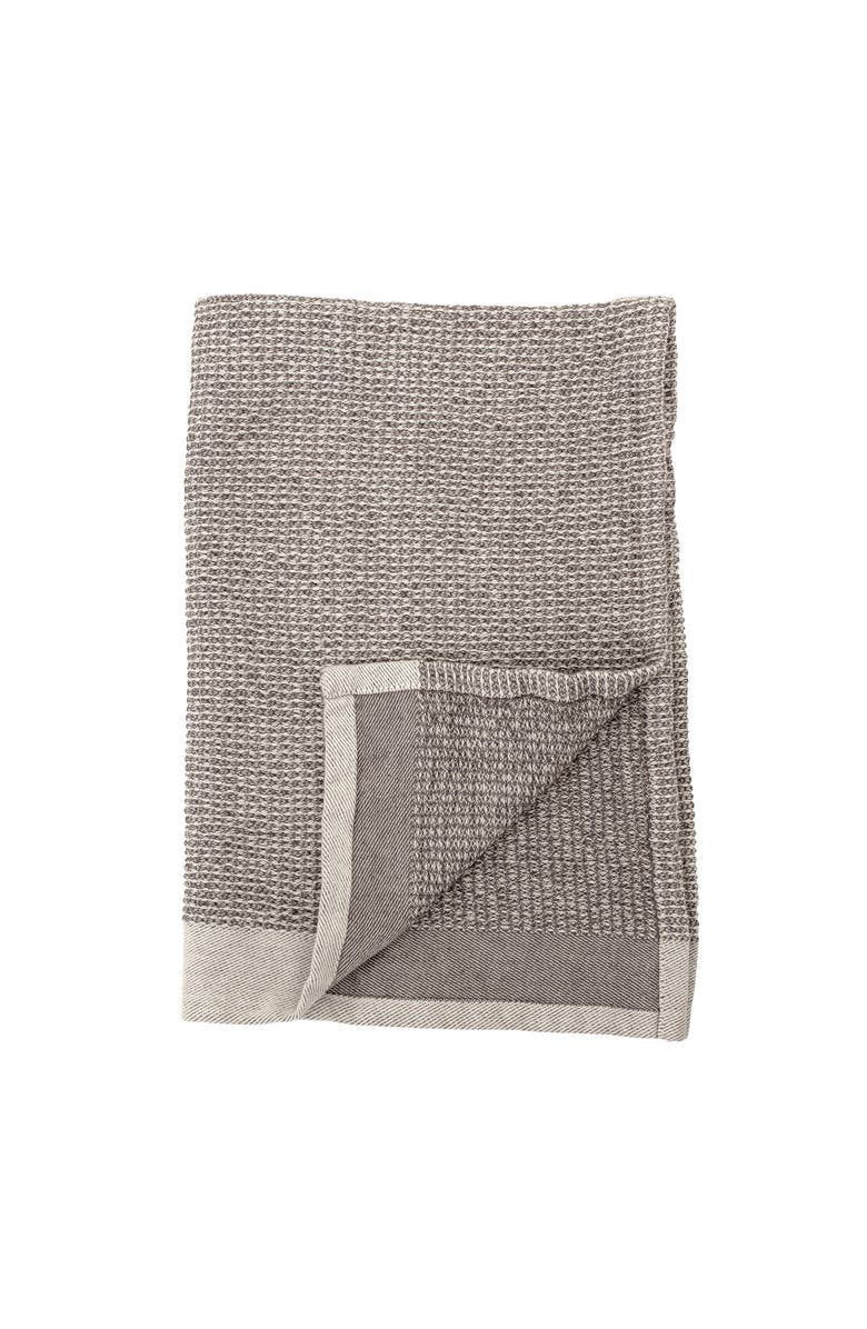 Storied Home Grey Cotton Waffle Weave Tea Towels, Main, color, Grey