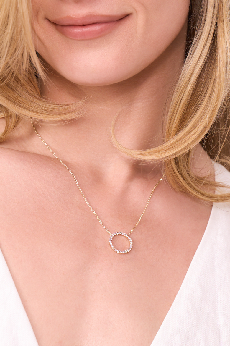 Inner Circle Necklace, Alternate, color, GOLD