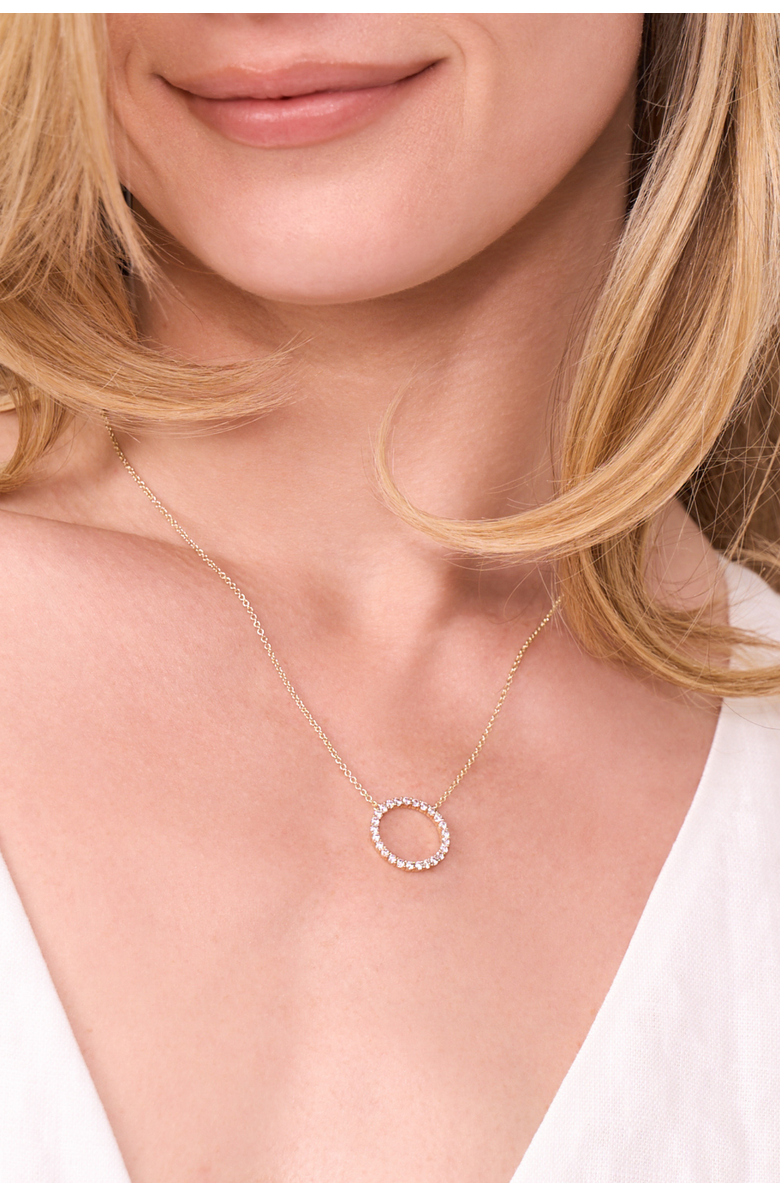 Electric Picks Inner Circle Necklace, Alternate, color, Gold