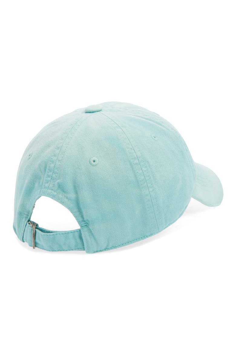 Cuddy Logo Stamp Sunkissed Cotton Twill Baseball Cap, Alternate, color, MINT GREEN