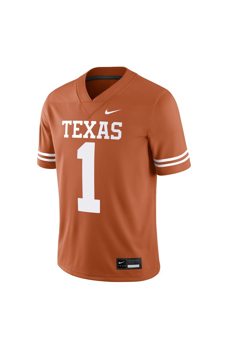 Nike Men's Nike #1 Texas Orange Texas Longhorns Game Jersey, Alternate, color, Burnt Orange