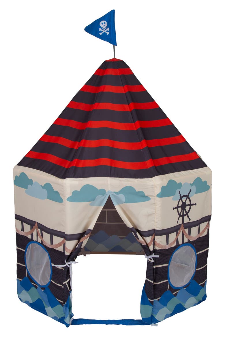 Pirate Play Pavillion, Alternate, color, BLUE RED BLACK WHITE