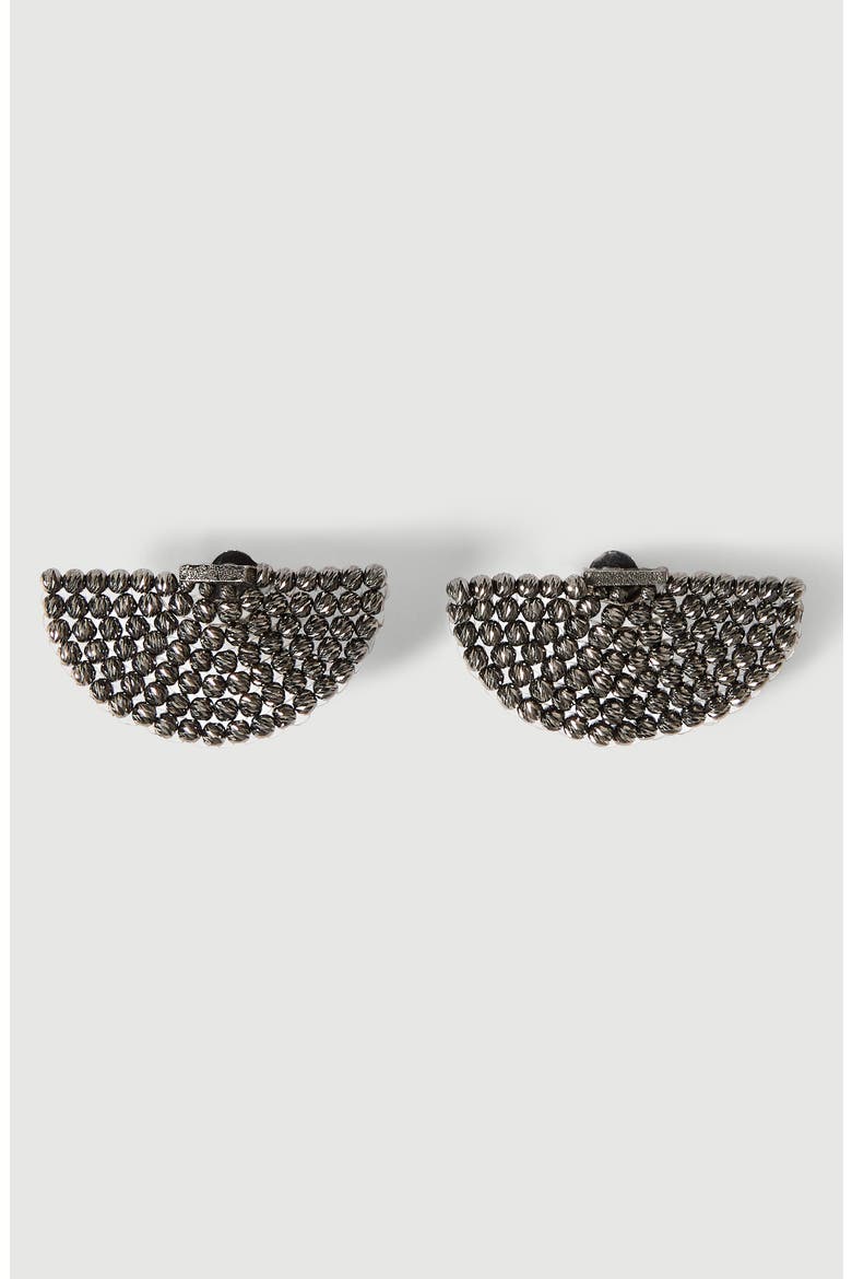 Sterling silver earrings, Main, color, Black