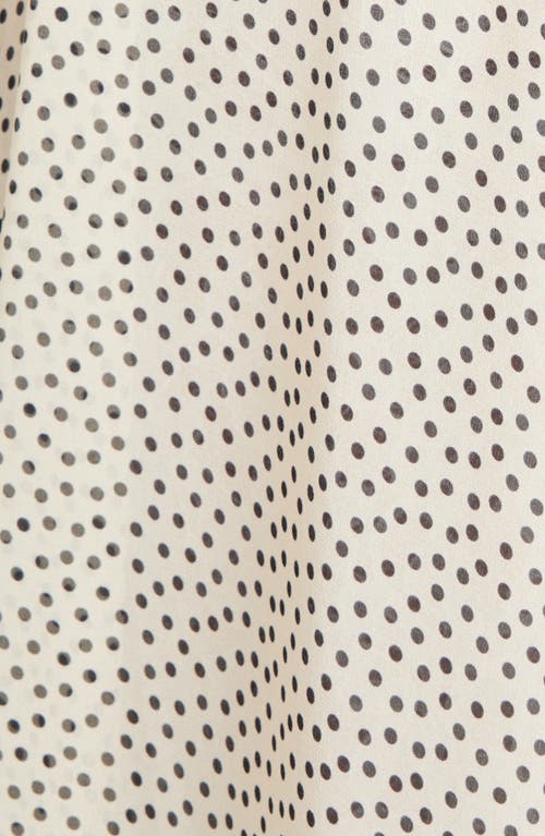 Shop Valentino Garavani Polka Dot Ruffle Silk Georgette Gown