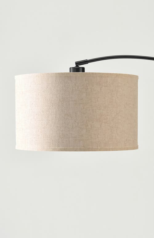 Brightech Logan 76" Modern Extendable Led Floor Lamp With Fabric Drum Shade, Bulb Included