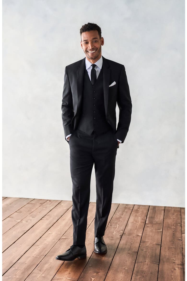 Suit Vest, Alternate, color, Black