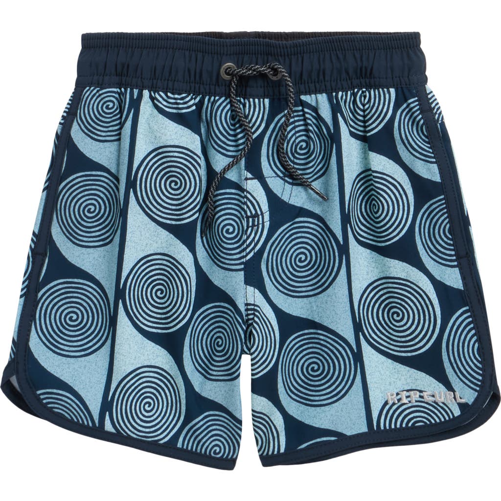 Rip Curl Kids' Primary Volley Swim Trunks In Blue