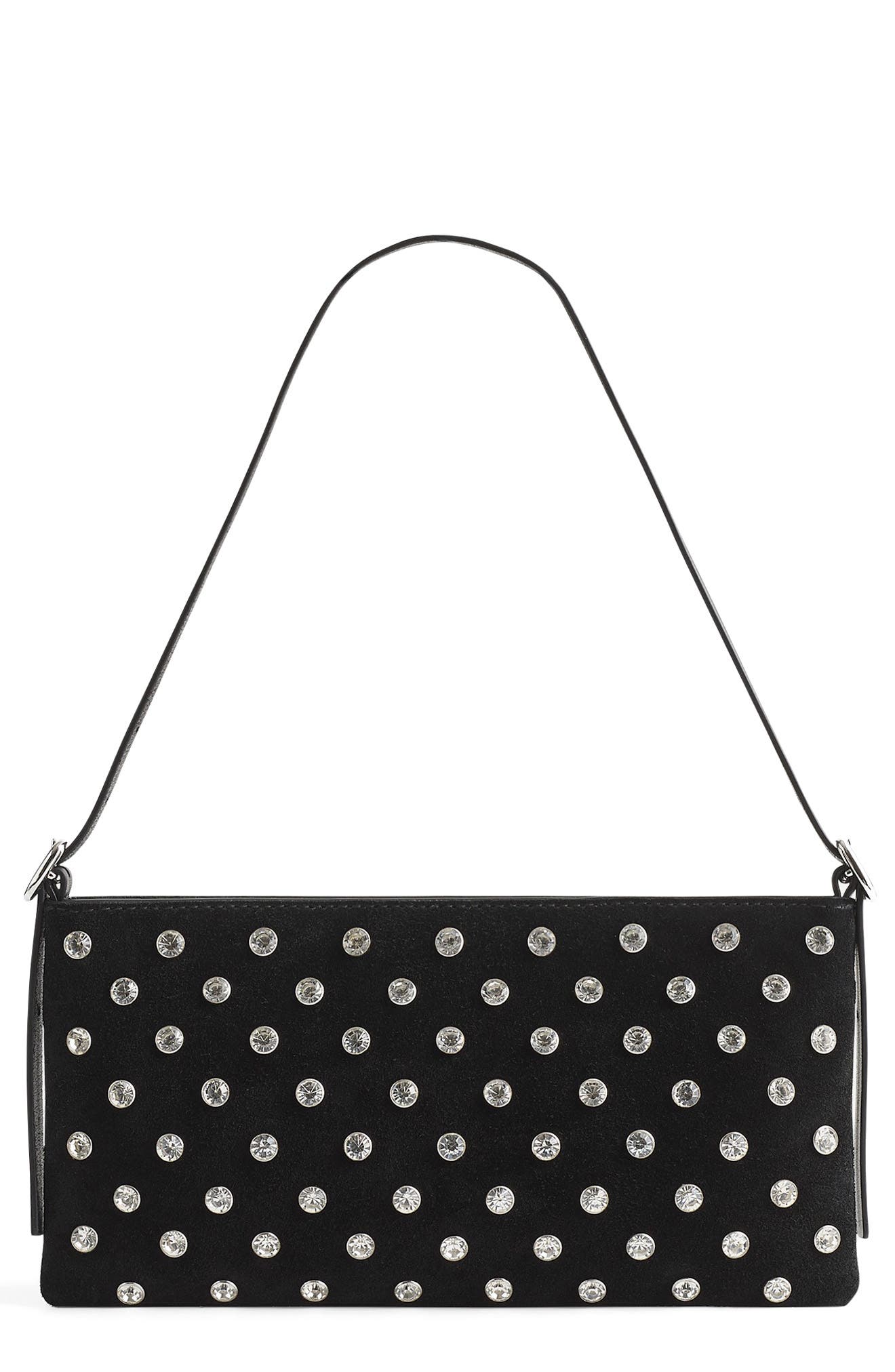 Madewell The Mini Sculptural Buckle Shoulder Bag, Main, color, 