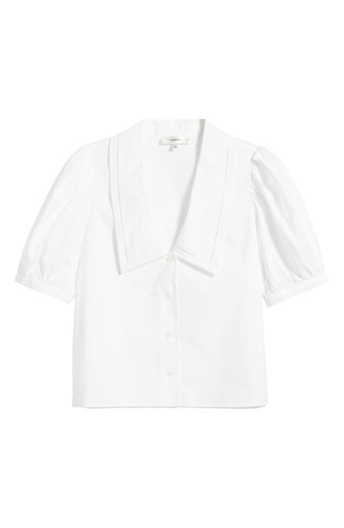 Frame The Sailor Cotton Button-up Top In White