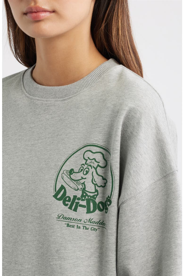 Deli Dog Graphic Sweatshirt, Alternate, color, GREY